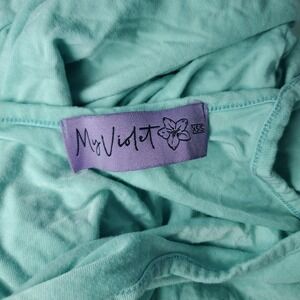 My Violet‎ XS/S Jumpsuit Spaghetti Strap Teal Blue Boho Casual Romper Oversized